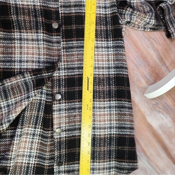 C + D + M  Boutuque Plaid Shirt Jacket Cardigan Women's Size Small NWT - Picture 12 of 14